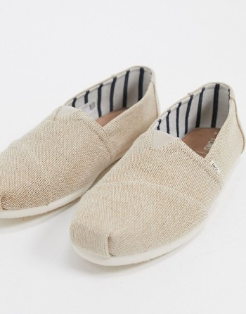 Toms Espadrilles Natural Canvas Bež - Muške Cipele | 74698SMQI